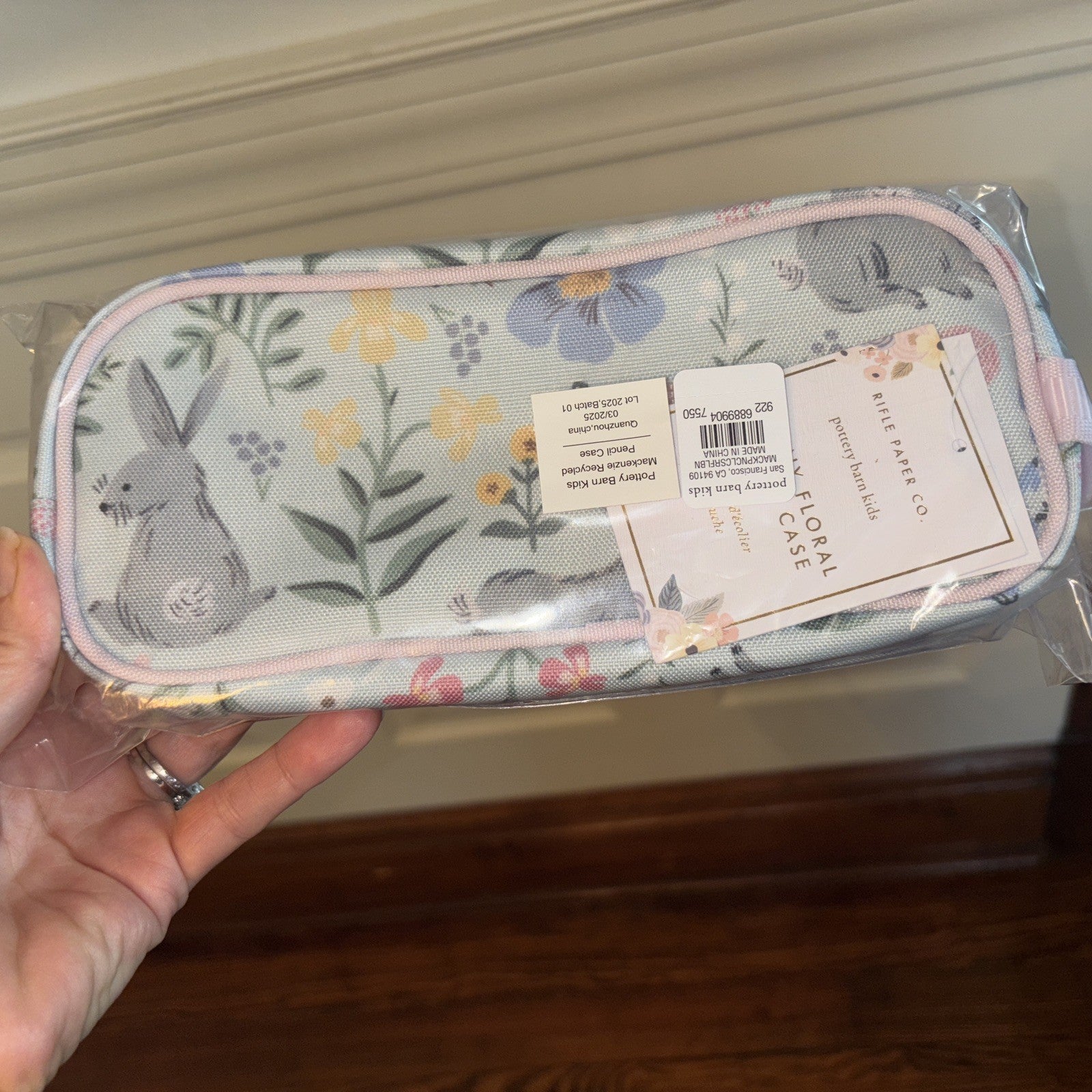 school Pottery Barn Disney Garden Flower PENCIL CASE bag princess floral gift /