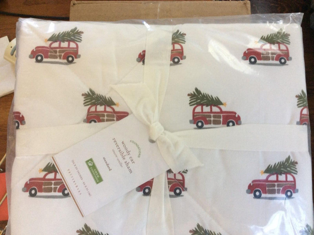 Pottery Barn PILLOW Cover Sham Car Holiday Disney gift party elf school Woody n