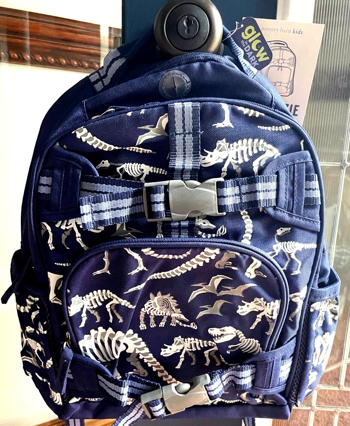 Pottery Barn school Disney Backpack LARGE Dinosaur space star boy travel ?? .