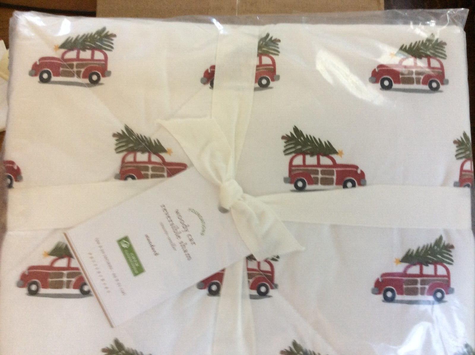 Pottery Barn PILLOW Cover Sham Car Holiday Disney gift party elf school Woody n