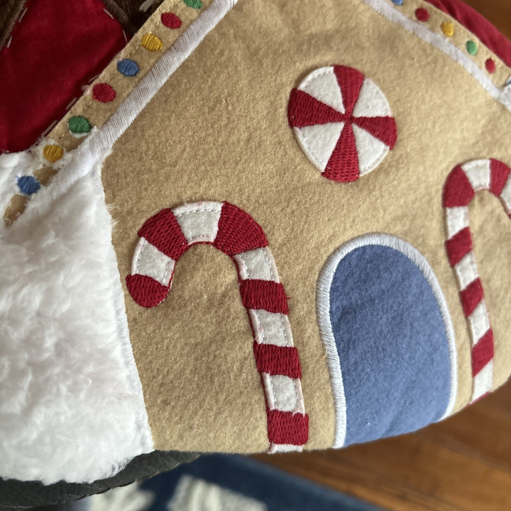 Pottery Barn Holiday Christmas stocking Gingerbread Candy Cane gift Plaid kid