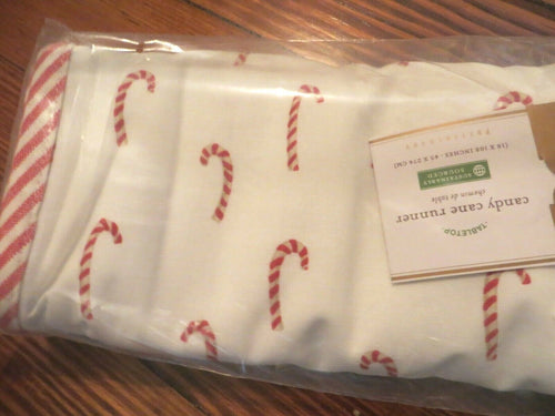 Disney Pottery barn Holiday TAble runner Candy Cane party gift Christmas kids '