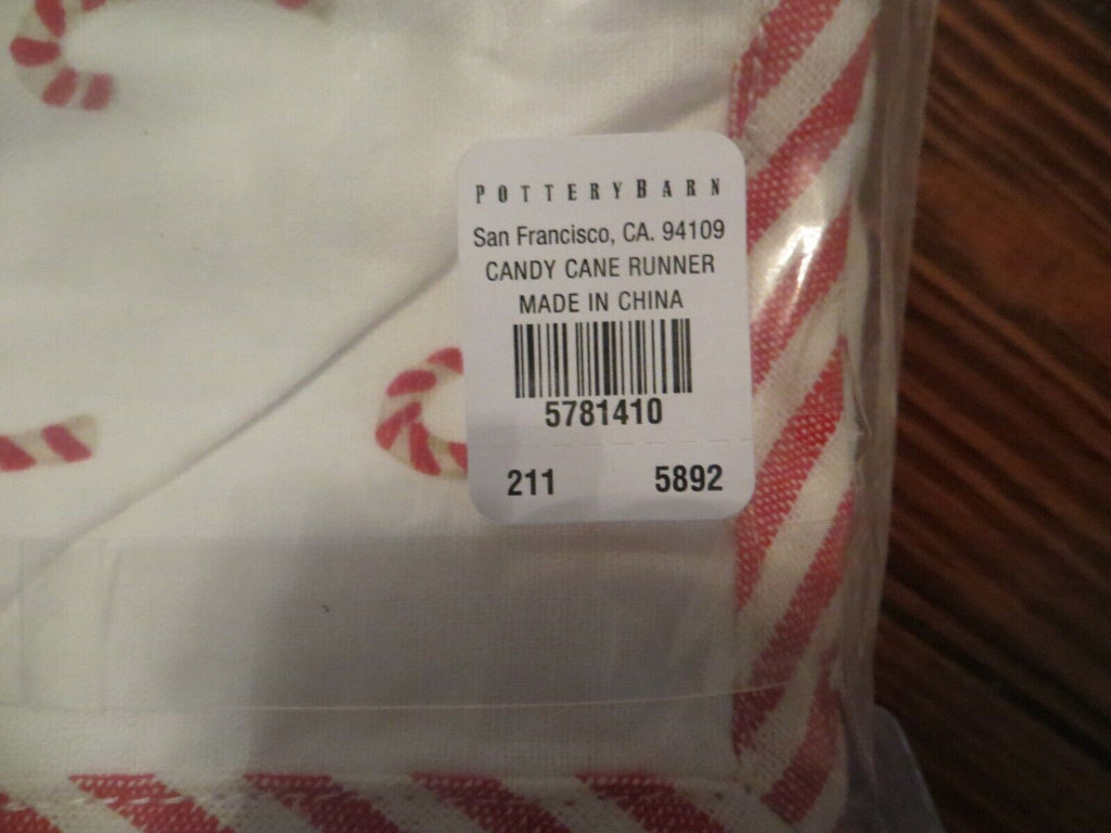Disney Pottery barn Holiday TAble runner Candy Cane party gift Christmas kids '