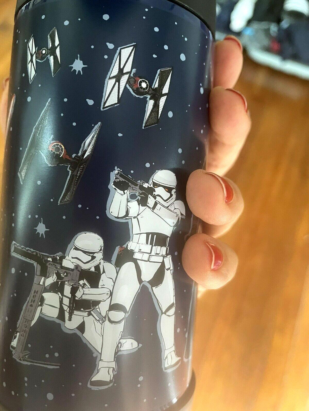 School Pottery barn STAR WARS spaceship WATER BOTTLE LUNCH Large Disney  ??  ]