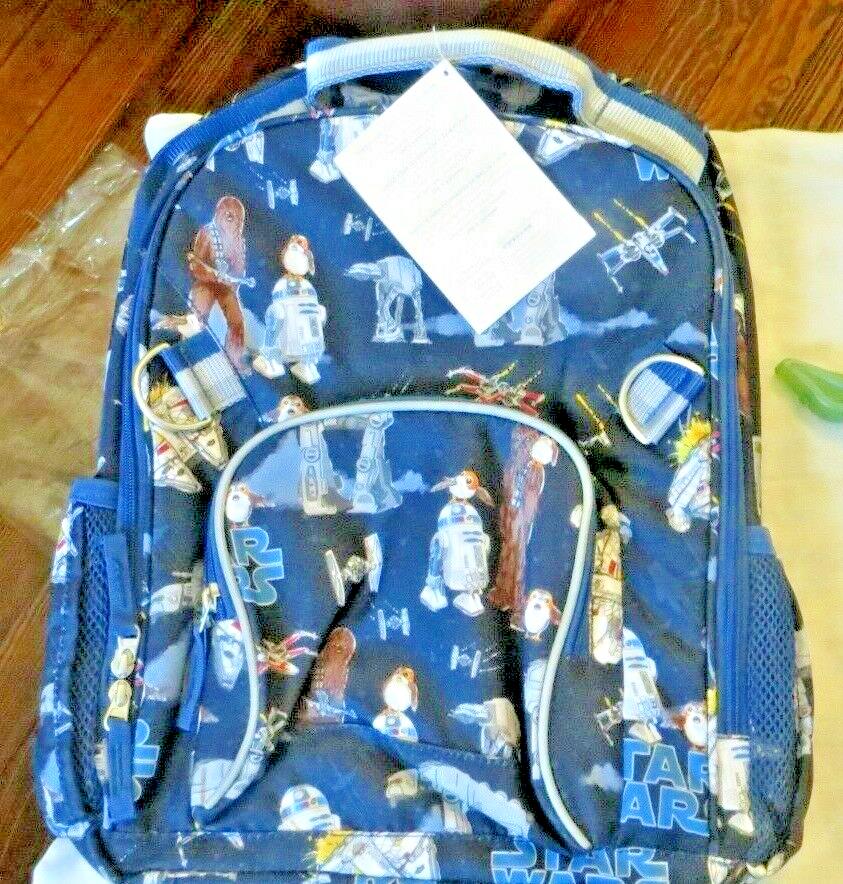 Pottery Barn Kids school Disney STAR WARS BACKPACK Solo Travel space boy pre k .