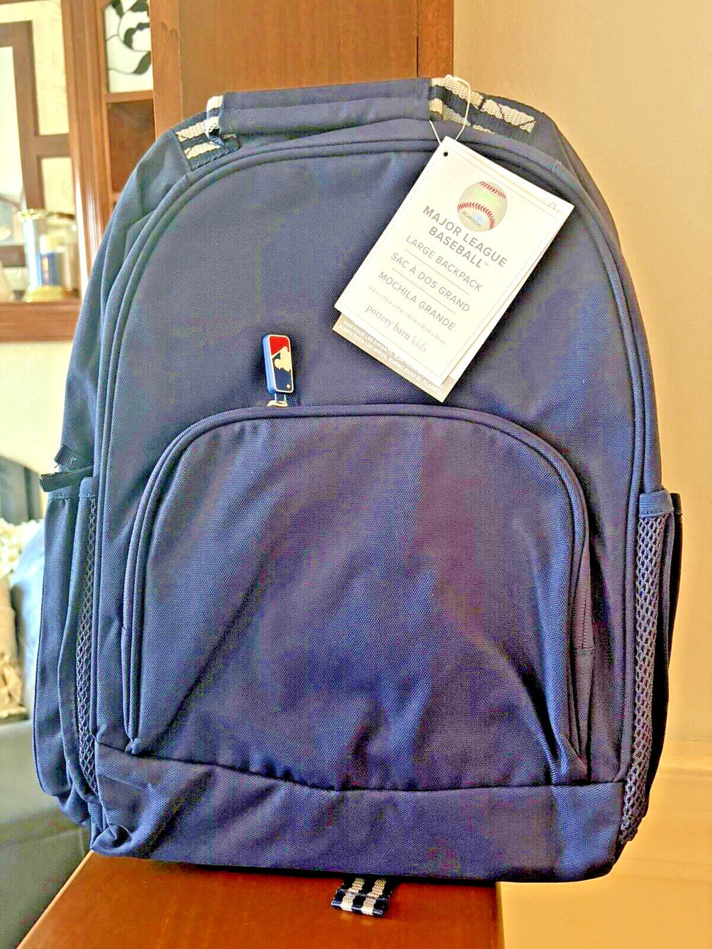 Pottery Barn SCHOOL LARGE Backpack MLB Baseball +sport bag space Disney TRAVEL .