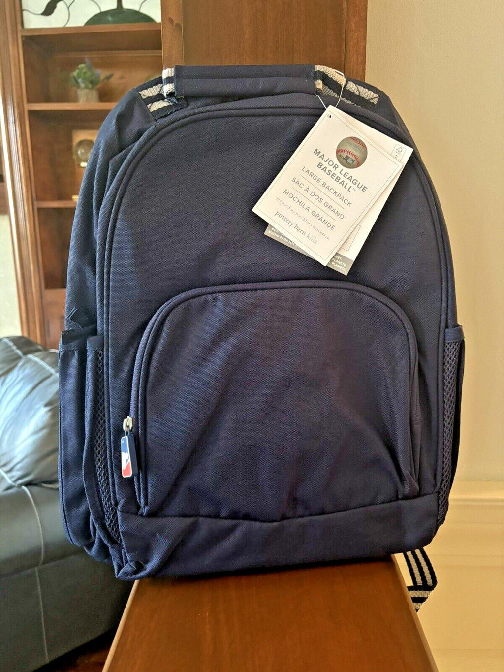 Pottery Barn SCHOOL LARGE Backpack MLB Baseball +sport bag space Disney TRAVEL .