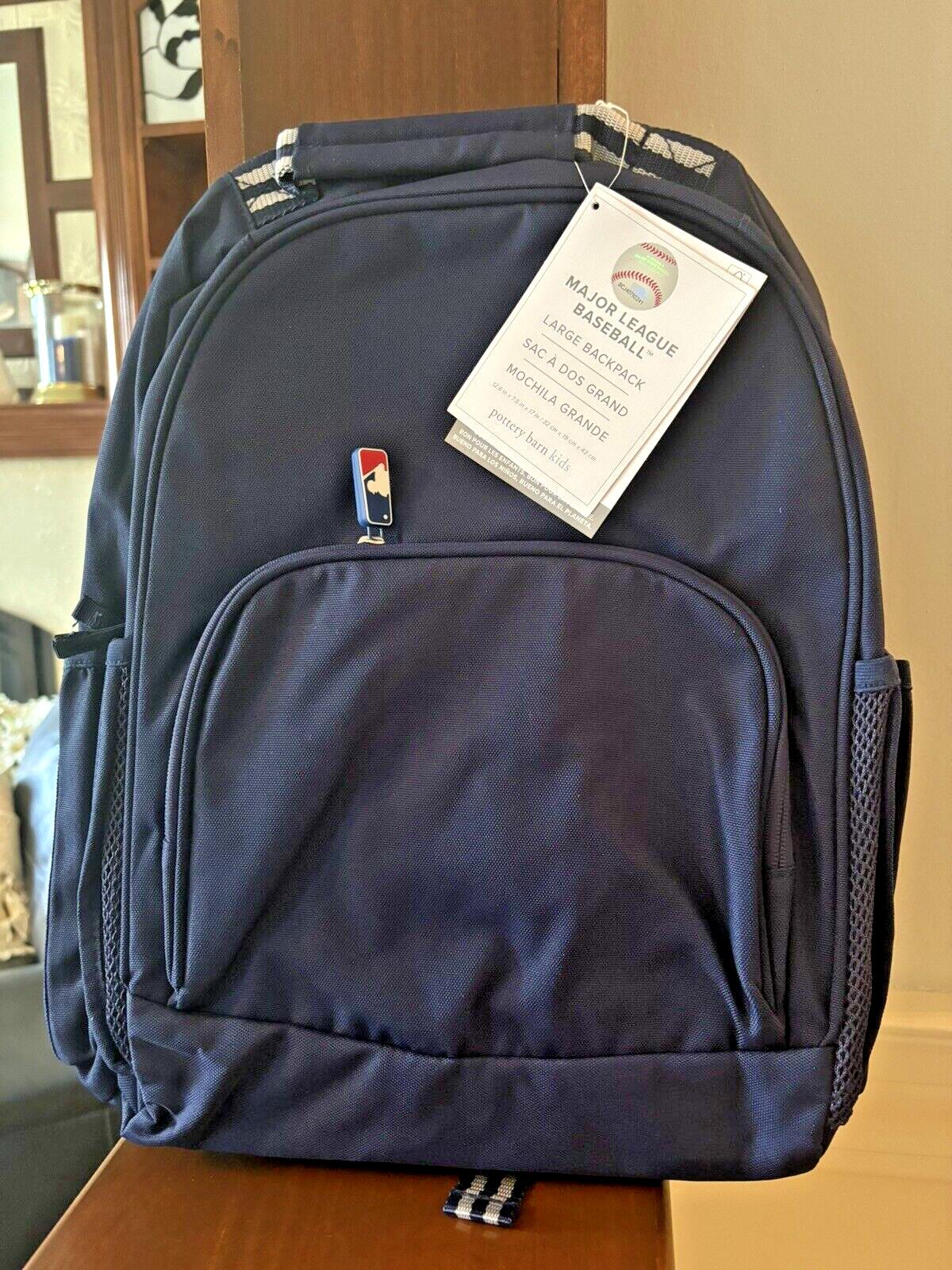 Pottery Barn SCHOOL LARGE Backpack MLB Baseball +sport bag space Disney TRAVEL .