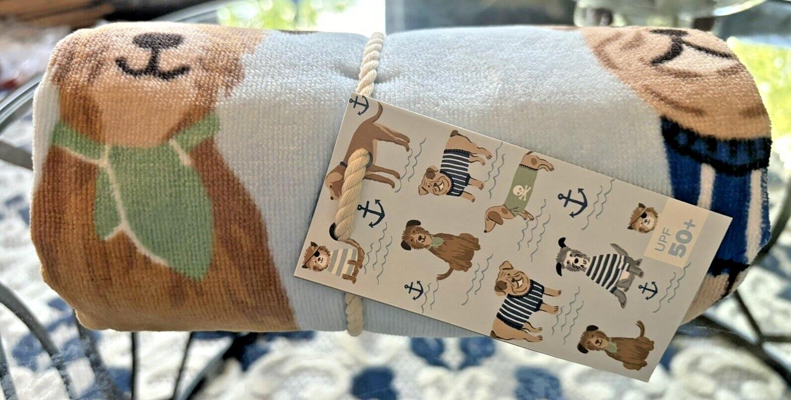 Pottery Barn Disney baby Bath Salty Dog Towel school pool Beach space travel ??.