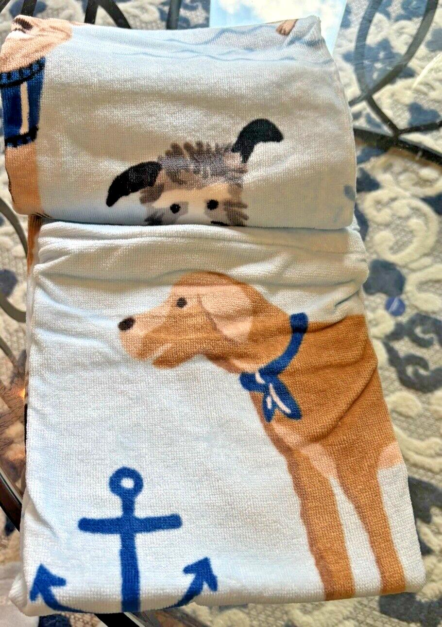 Pottery Barn Disney baby Bath Salty Dog Towel school pool Beach space travel ??.