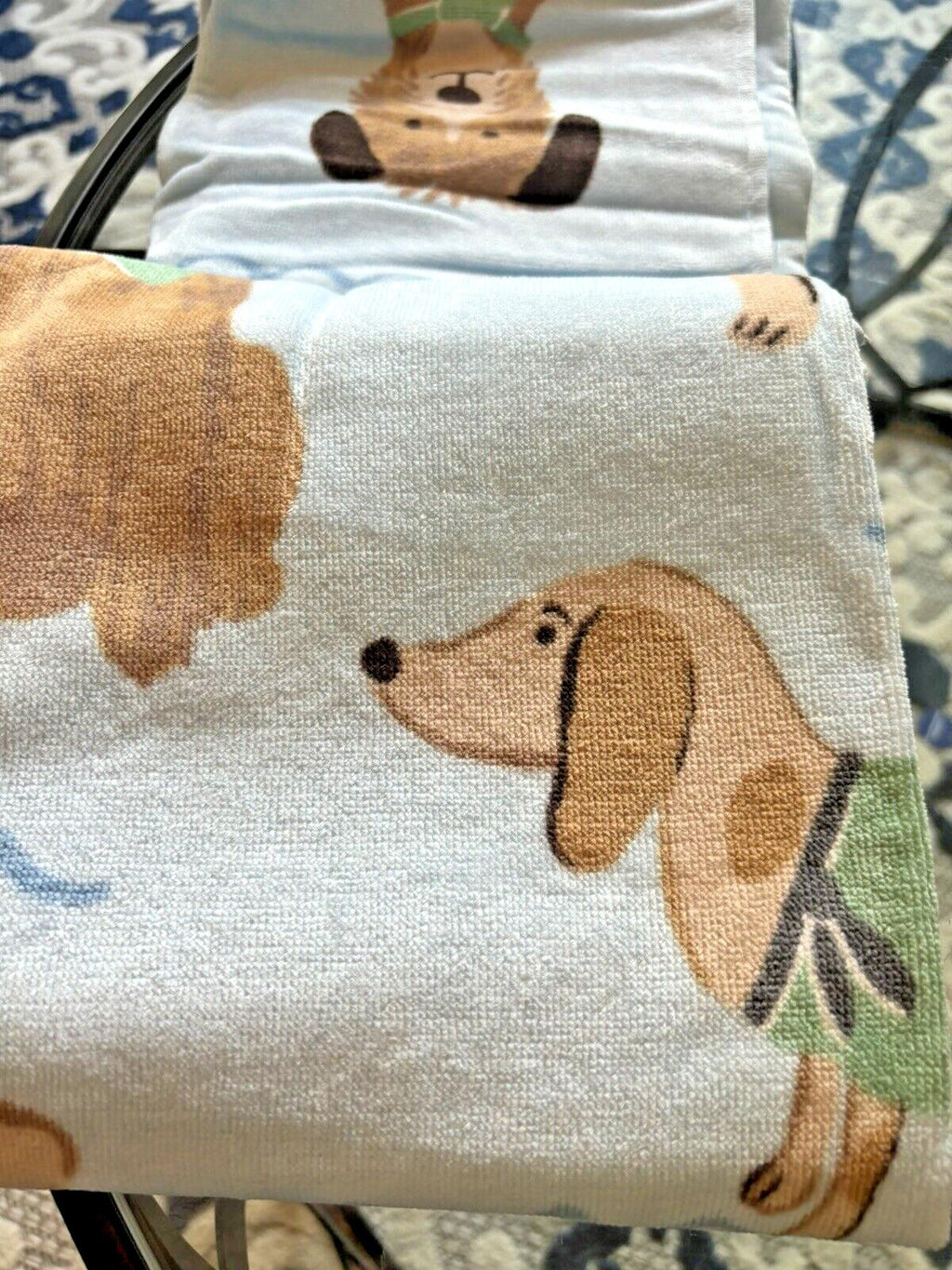 Pottery Barn Disney baby Bath Salty Dog Towel school pool Beach space travel ??.
