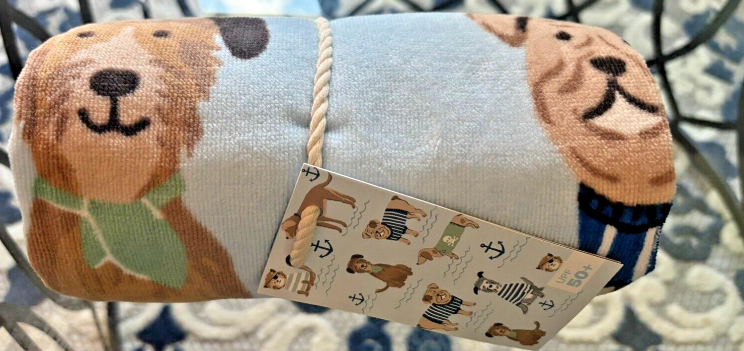 Pottery Barn Disney baby Bath Salty Dog Towel school pool Beach space travel ??.