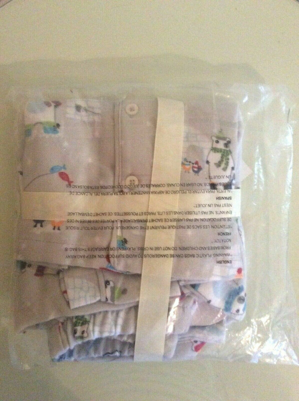Disney Pottery Barn Holiday Pajama Bear sleep pj winter Birthday gift SIZE 2 ]