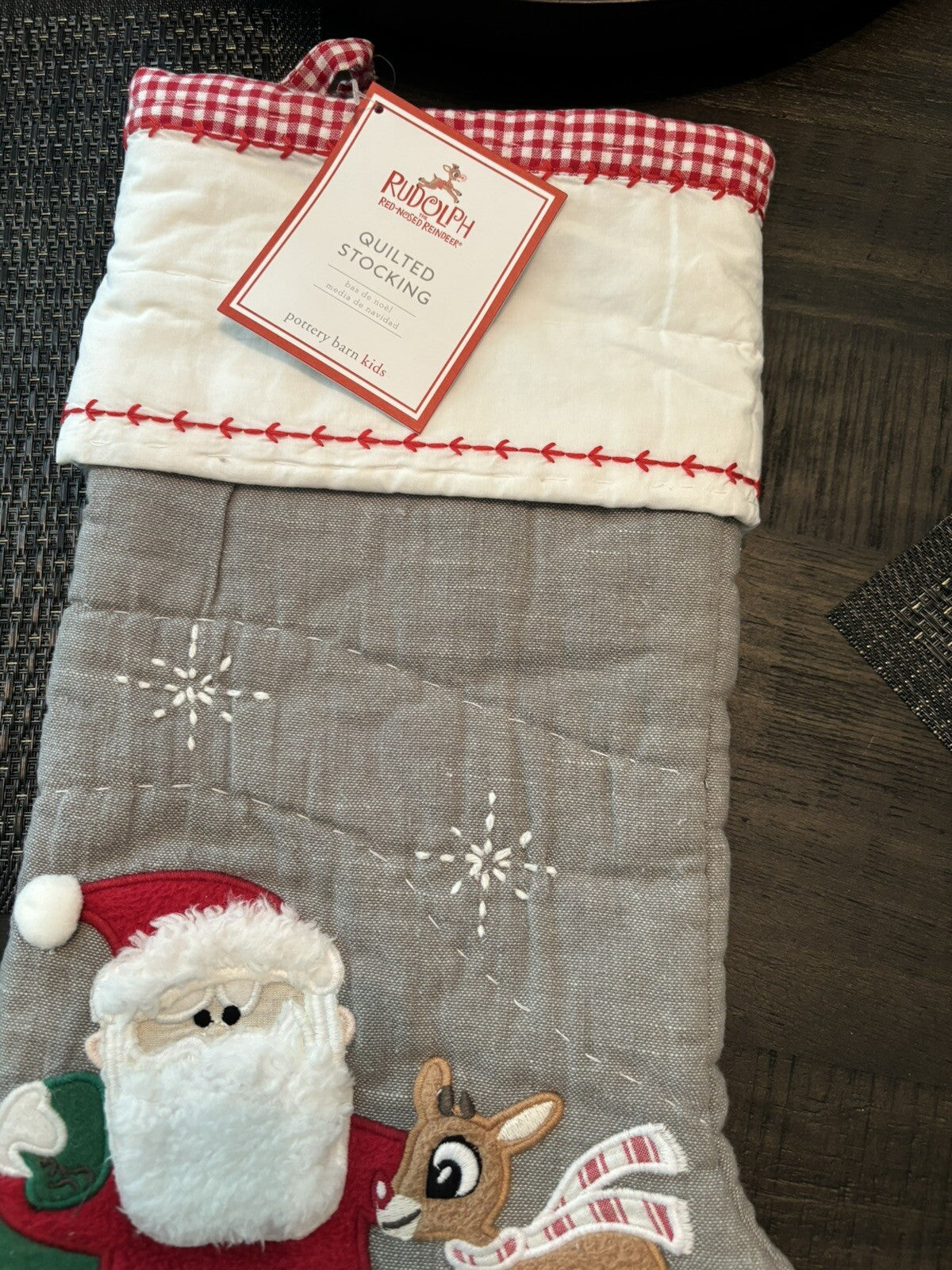 Disney Pottery Barn Holiday Christmas stocking Santa Rudolph Seuss tree Party ,