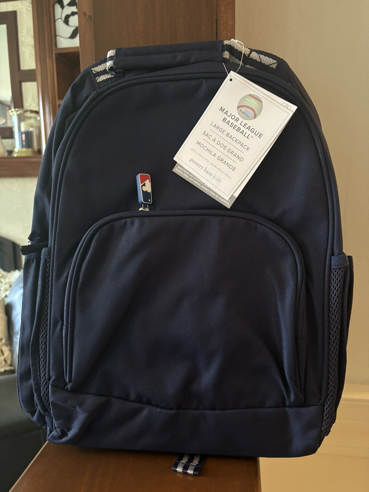 Pottery Barn SCHOOL LARGE Backpack MLB Baseball +sport bag space Disney TRAVEL .