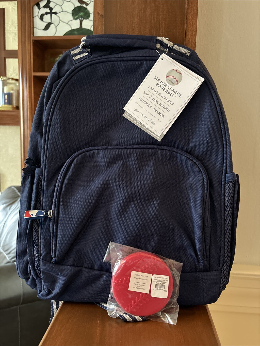 Pottery Barn SCHOOL LARGE Backpack MLB Baseball +sport bag space Disney TRAVEL .