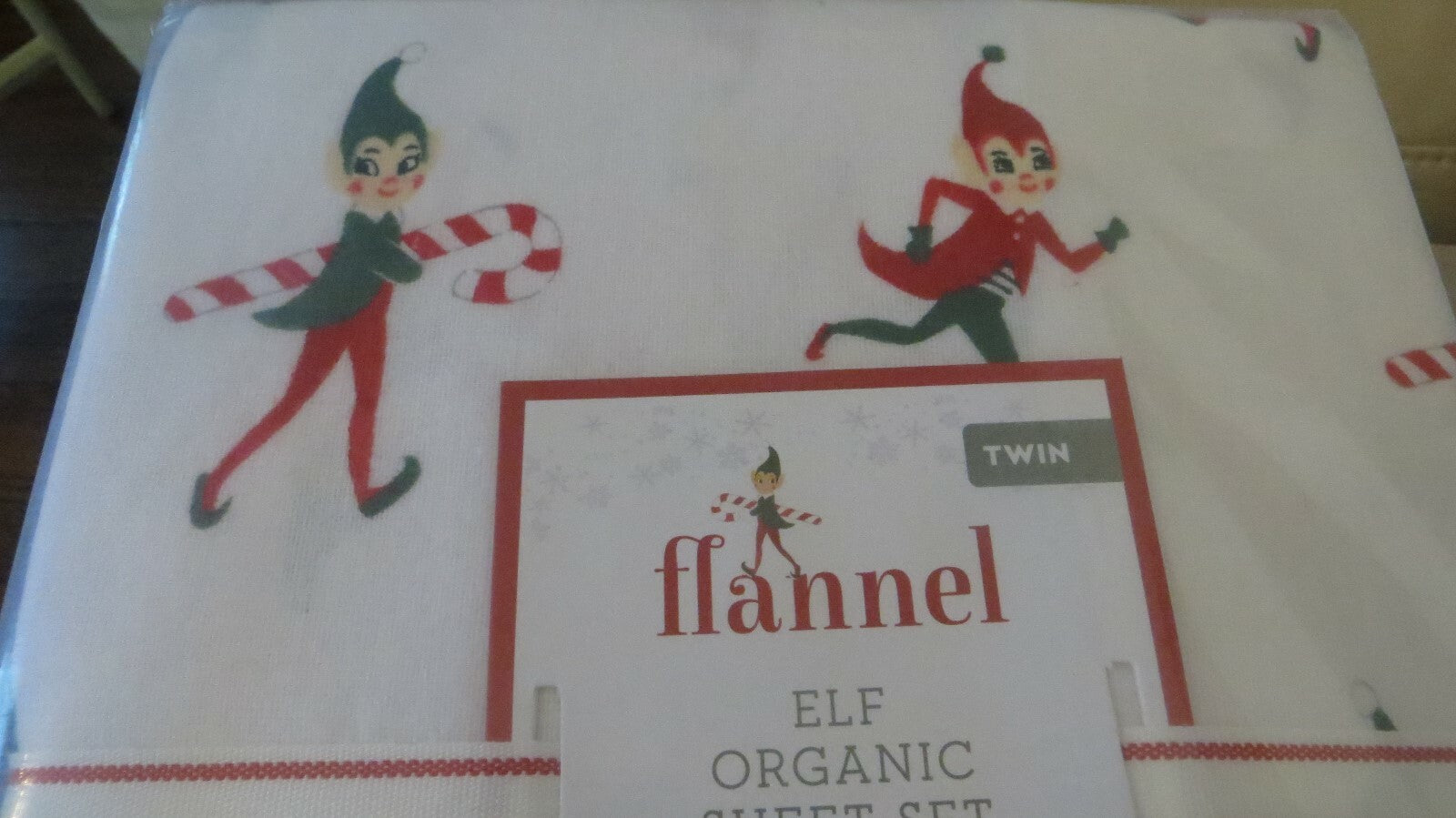 Pottery barn Christmas holiday Elf twin sheet set party gift school kid Disney '