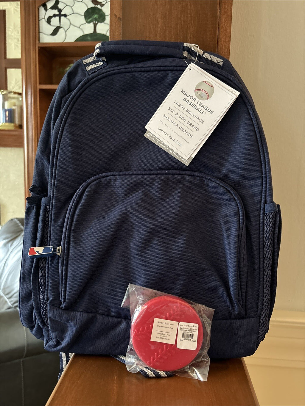 Pottery Barn SCHOOL LARGE Backpack MLB Baseball +sport bag space Disney TRAVEL .