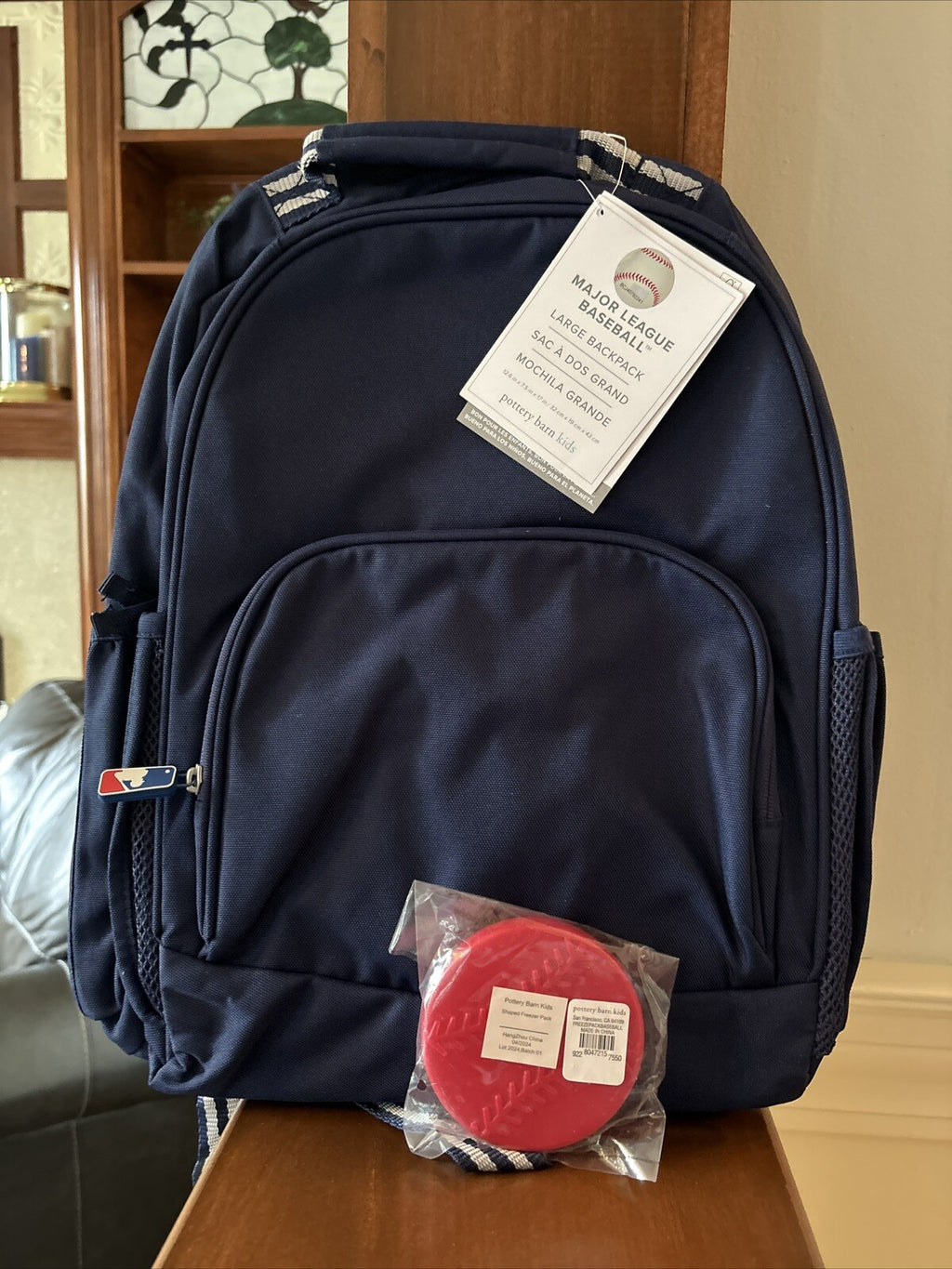 Pottery Barn SCHOOL LARGE Backpack MLB Baseball +sport bag space Disney TRAVEL .