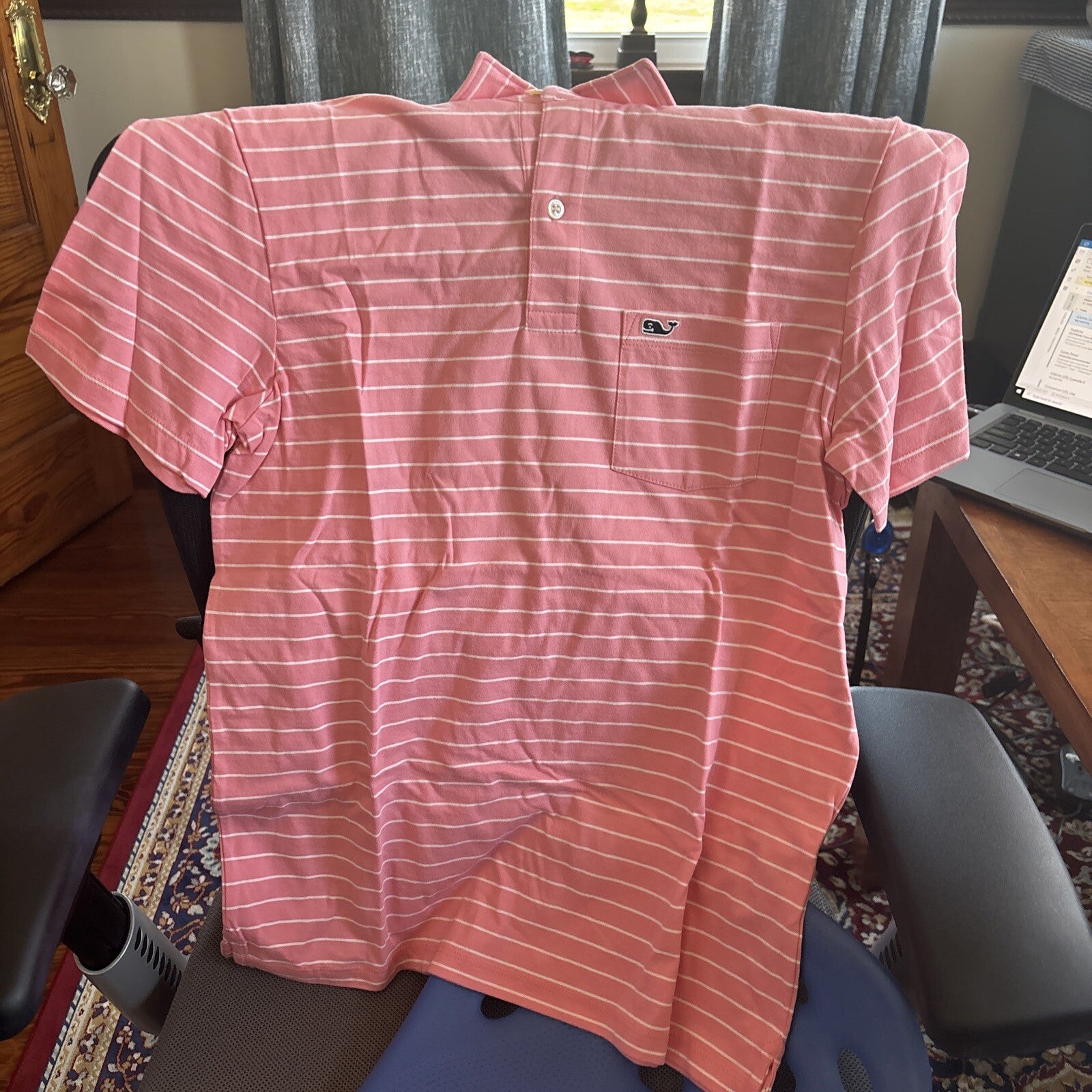 Vineyard Vines holiday polo shirt jersey teen boy  stripe X small Disney $89 ]