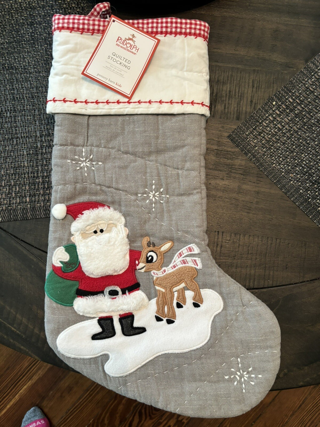 Disney Pottery Barn Holiday Christmas stocking Santa Rudolph Seuss tree Party ,