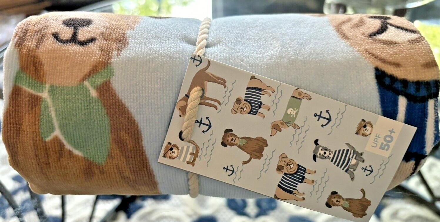 Pottery Barn Disney baby Bath Salty Dog Towel school pool Beach space travel ??.