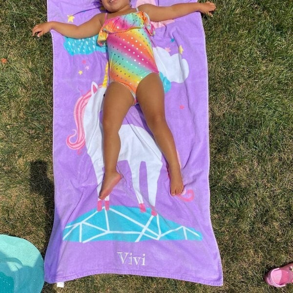 Pottery Barn Disney baby Bath Salty Dog Towel school pool Beach space travel ??.
