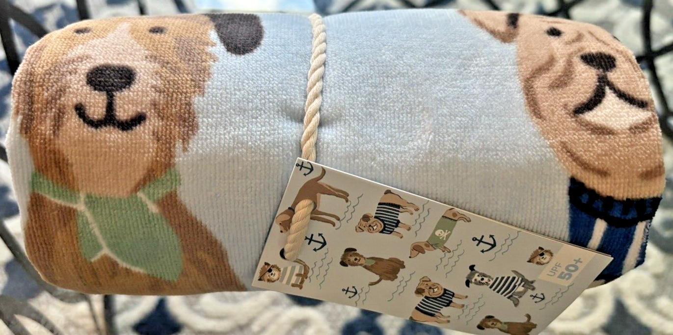 Pottery Barn Disney baby Bath Salty Dog Towel school pool Beach space travel ??.