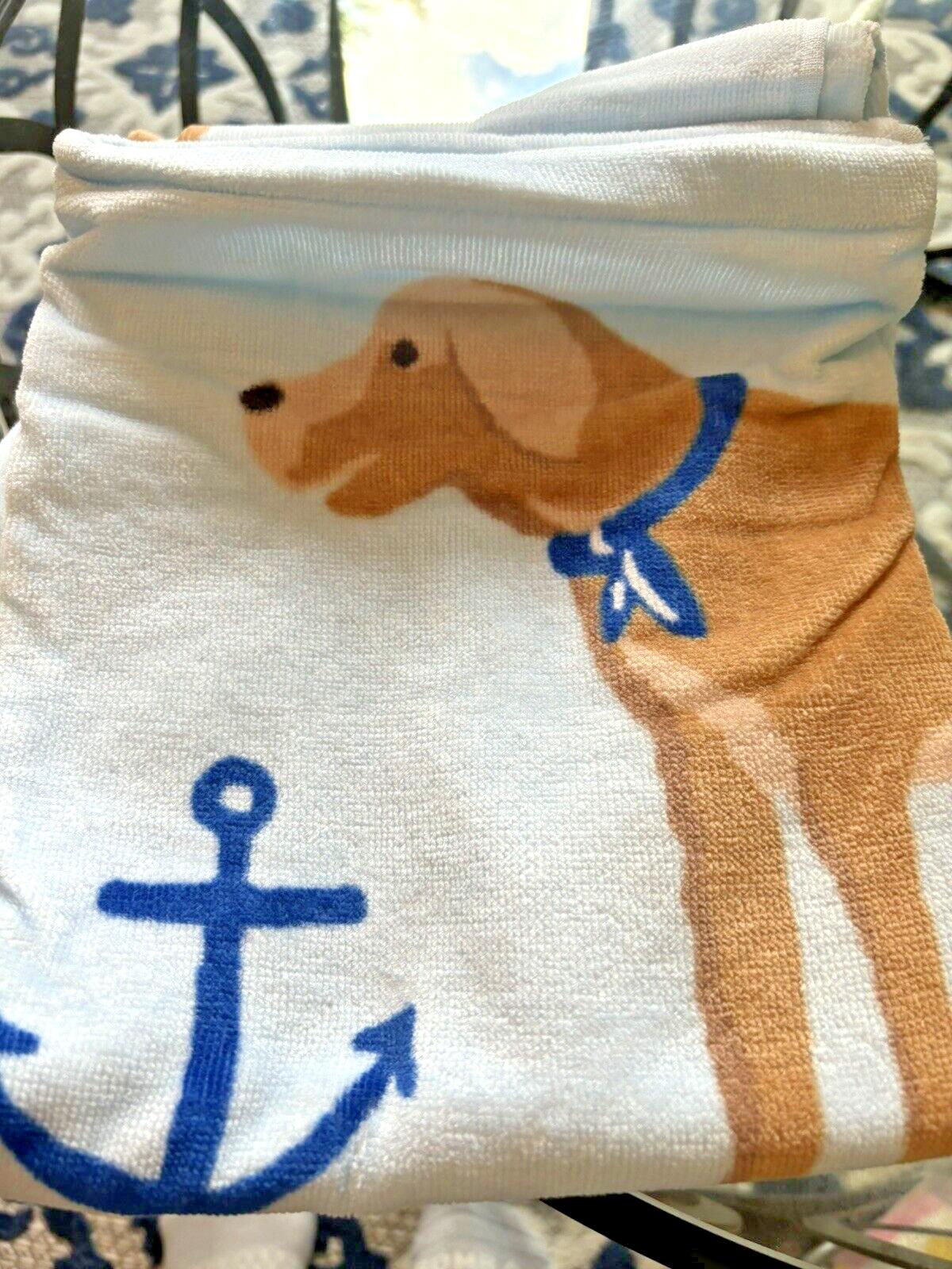 Pottery Barn Disney baby Bath Salty Dog Towel school pool Beach space travel ??.