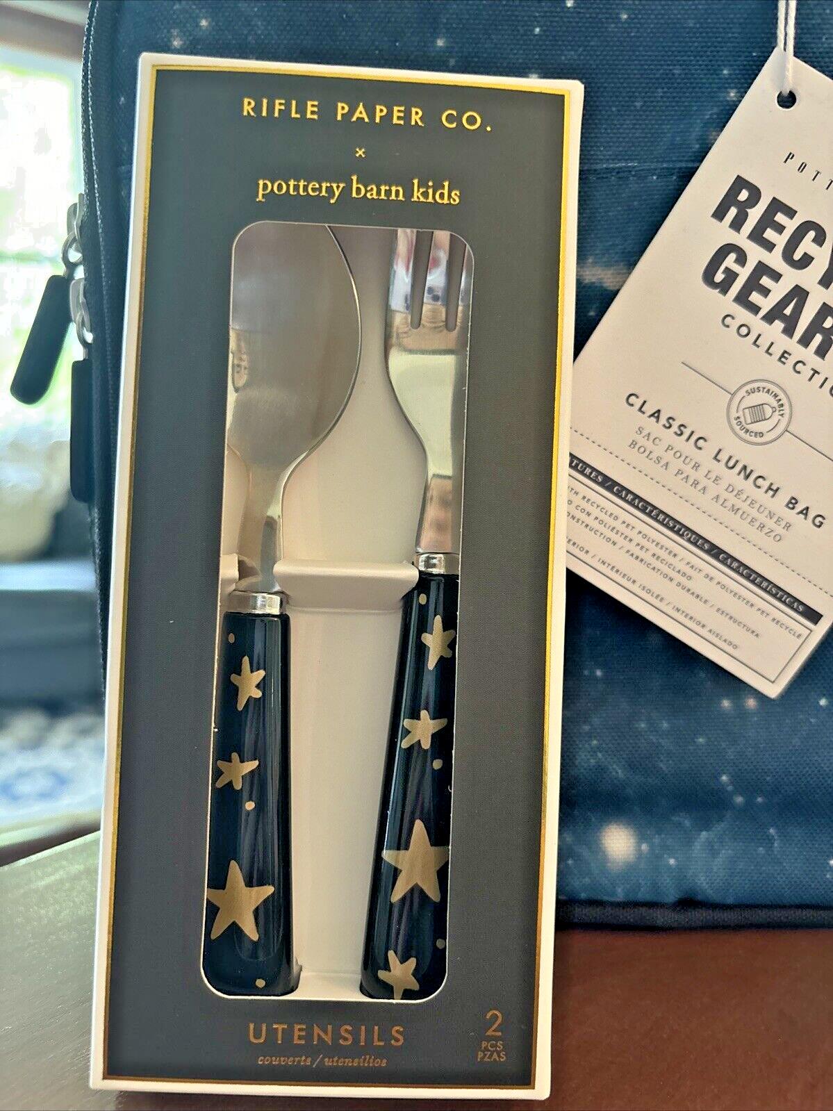 Pottery Barn school Space LUNCH BOX BAG + UTENSIL SET star wars Disney travel [