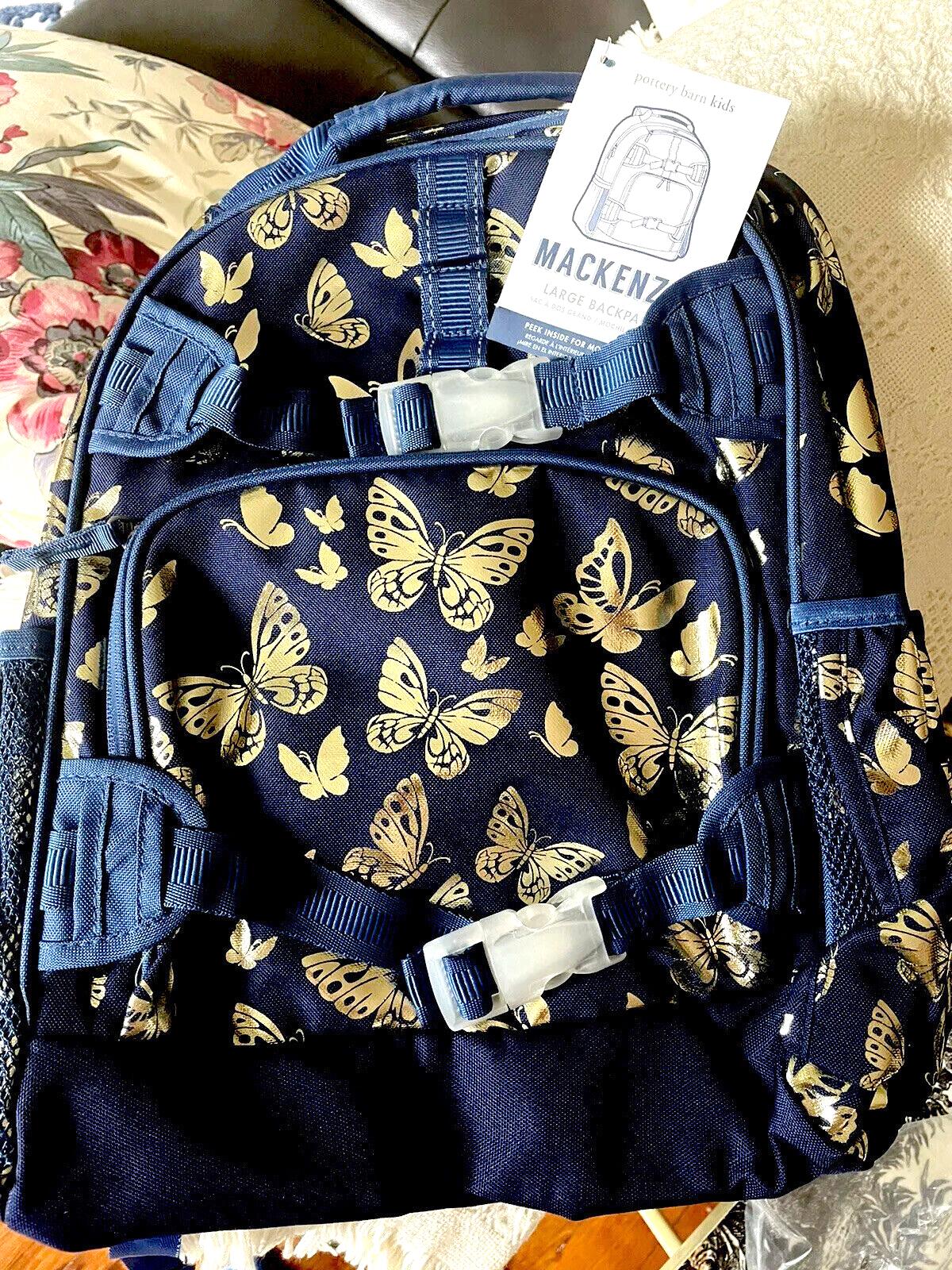 Disney School Pottery barn Butterflies BACKPACK glitter bag girl gift garden ??n