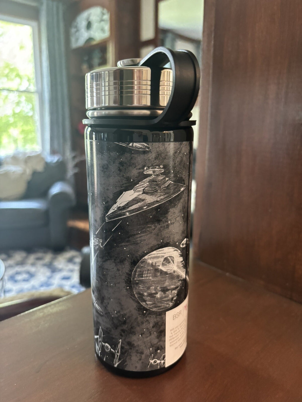 Pottery Barn School Disney STAR WARS space boy LARGE WATER BOTTLE hans droid  h