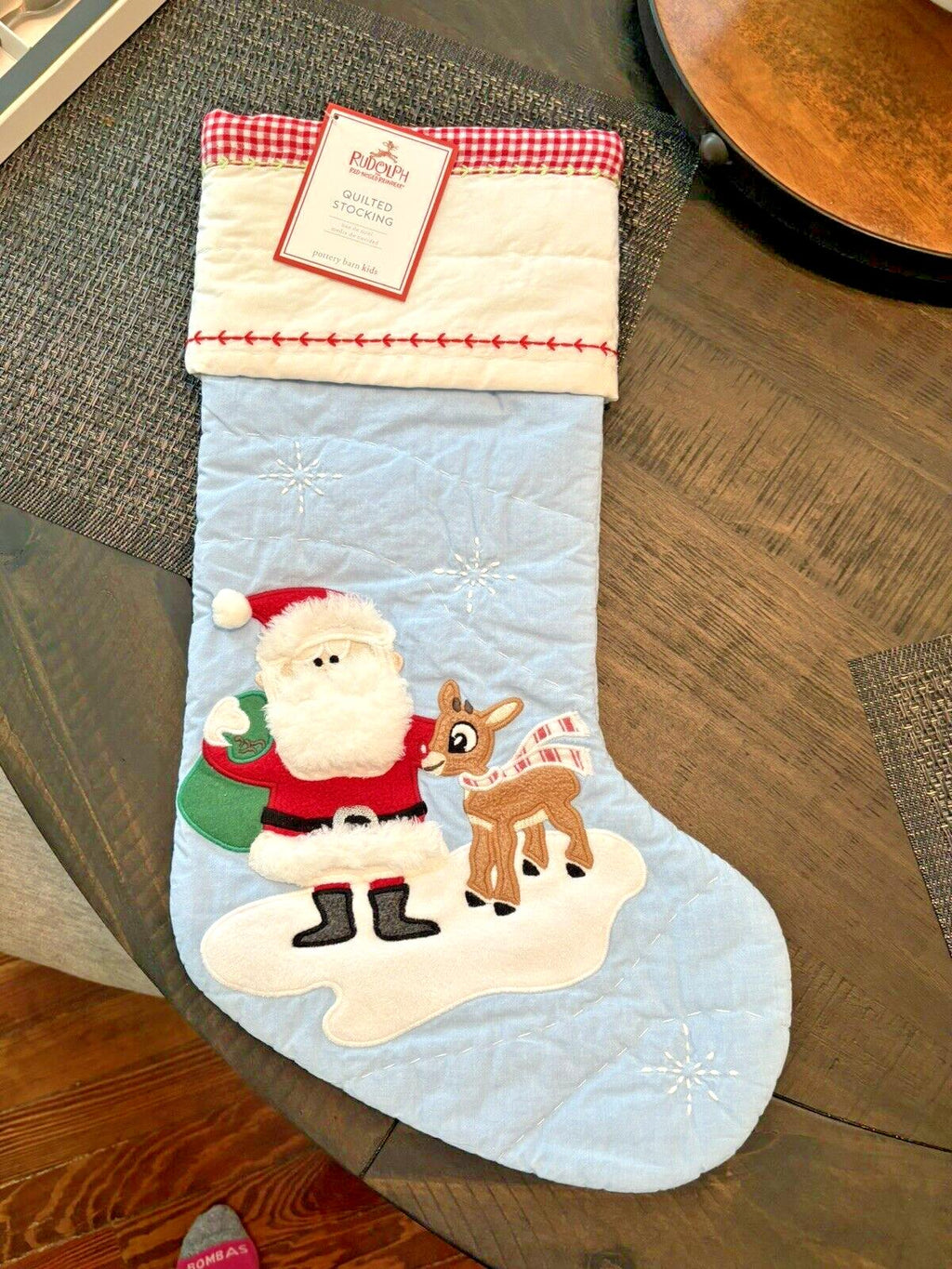 Pottery Barn Holiday Christmas stocking Disney Santa Rudolph Seuss Deer Party ??