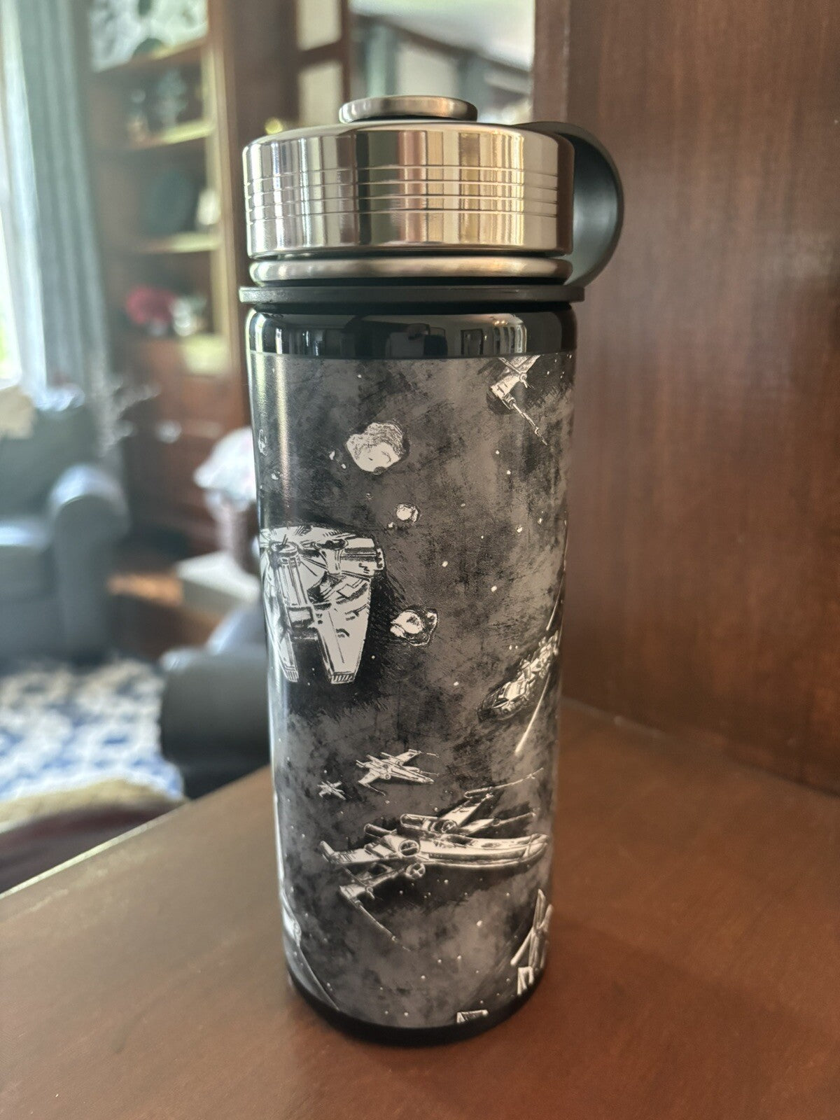 Pottery Barn School Disney STAR WARS space boy LARGE WATER BOTTLE hans droid  h