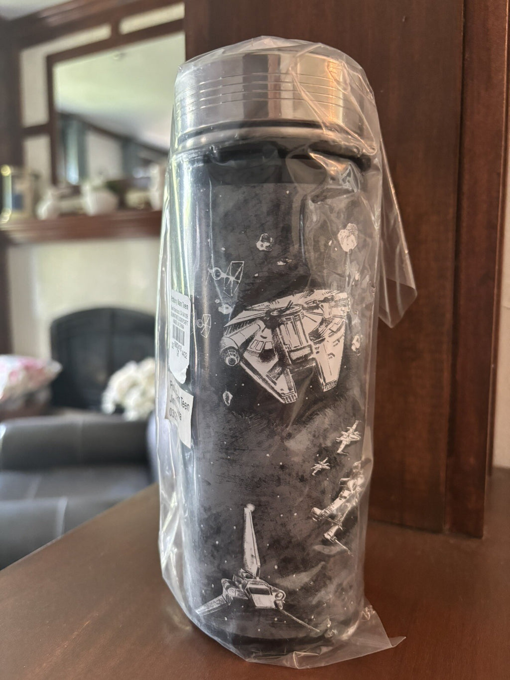 Pottery Barn School Disney STAR WARS space boy LARGE WATER BOTTLE hans droid  h