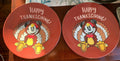 Disney Mickey Mouse Pottery Barn Plate holiday School Thanksgiving kids set 2 ]