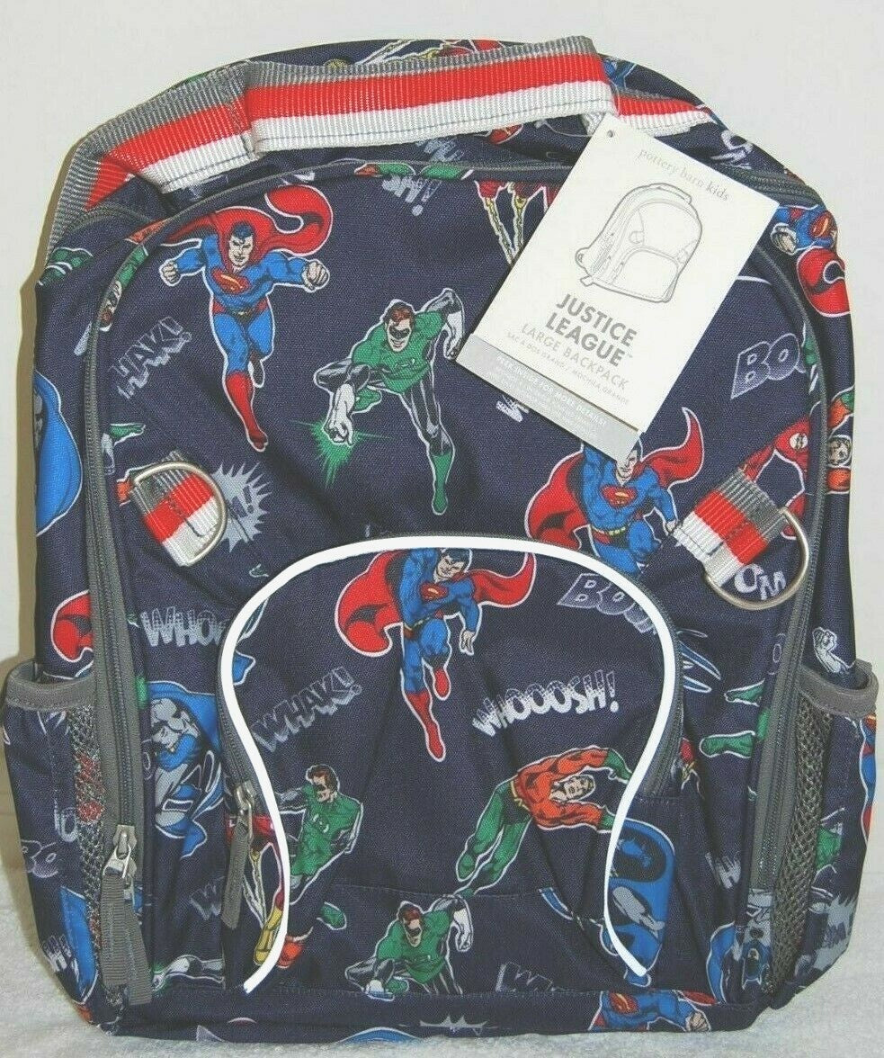 Pottery Barn school Disney Justice league Disney + Lunch Box bag batman flash .