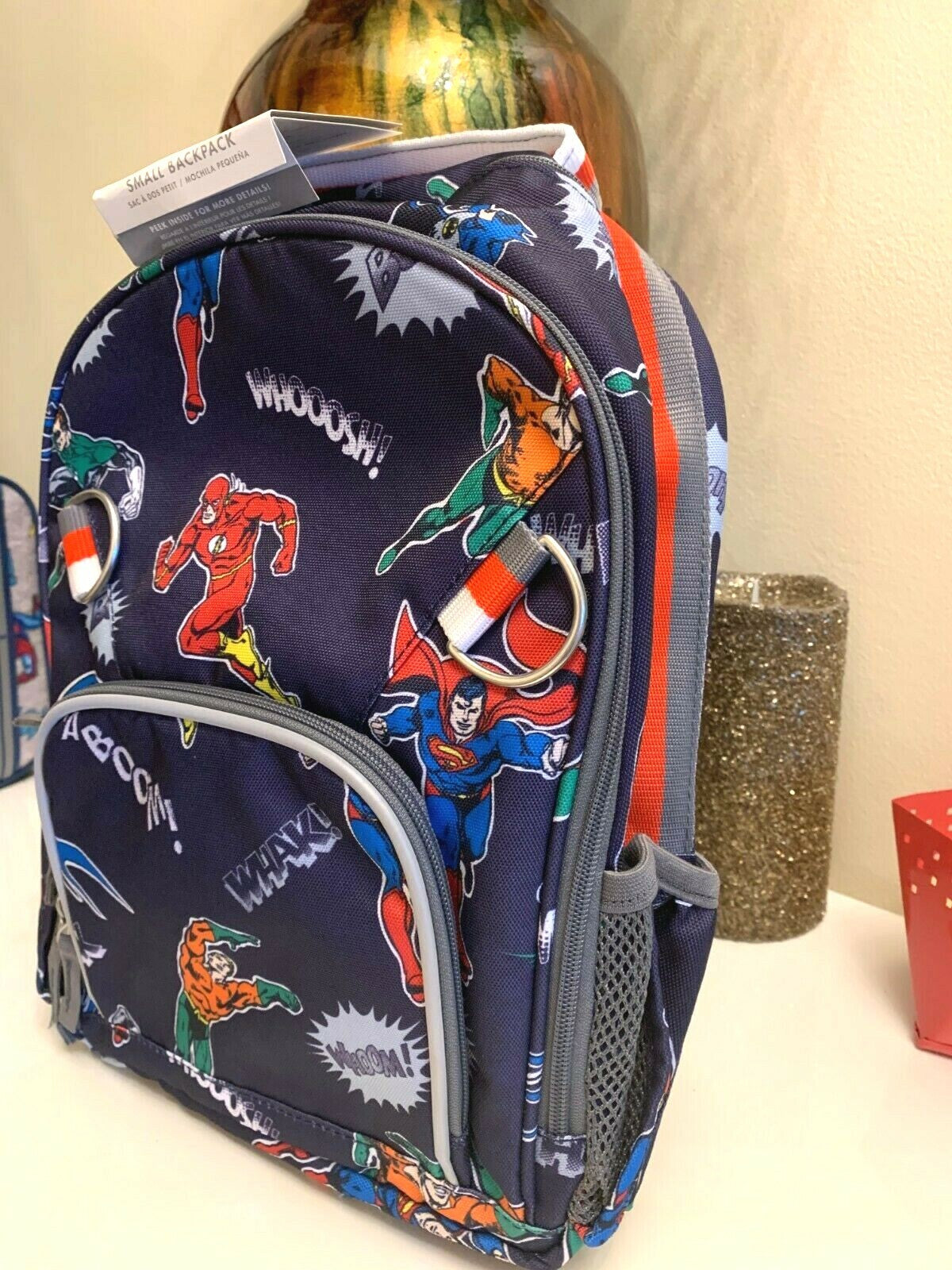 Pottery Barn school Disney Justice league Disney + Lunch Box bag batman flash .