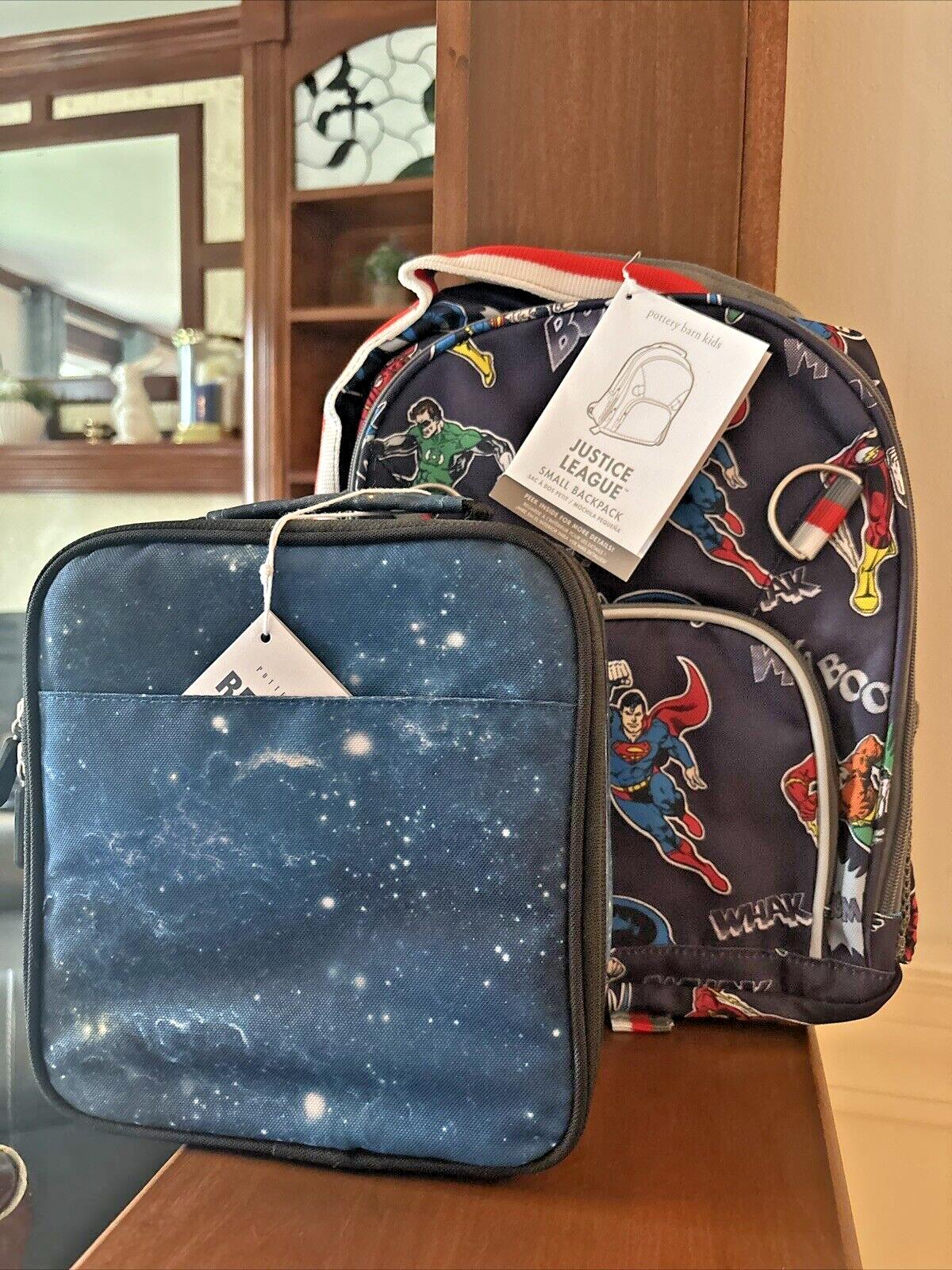 Pottery Barn school Disney Justice league Disney + Lunch Box bag batman flash .
