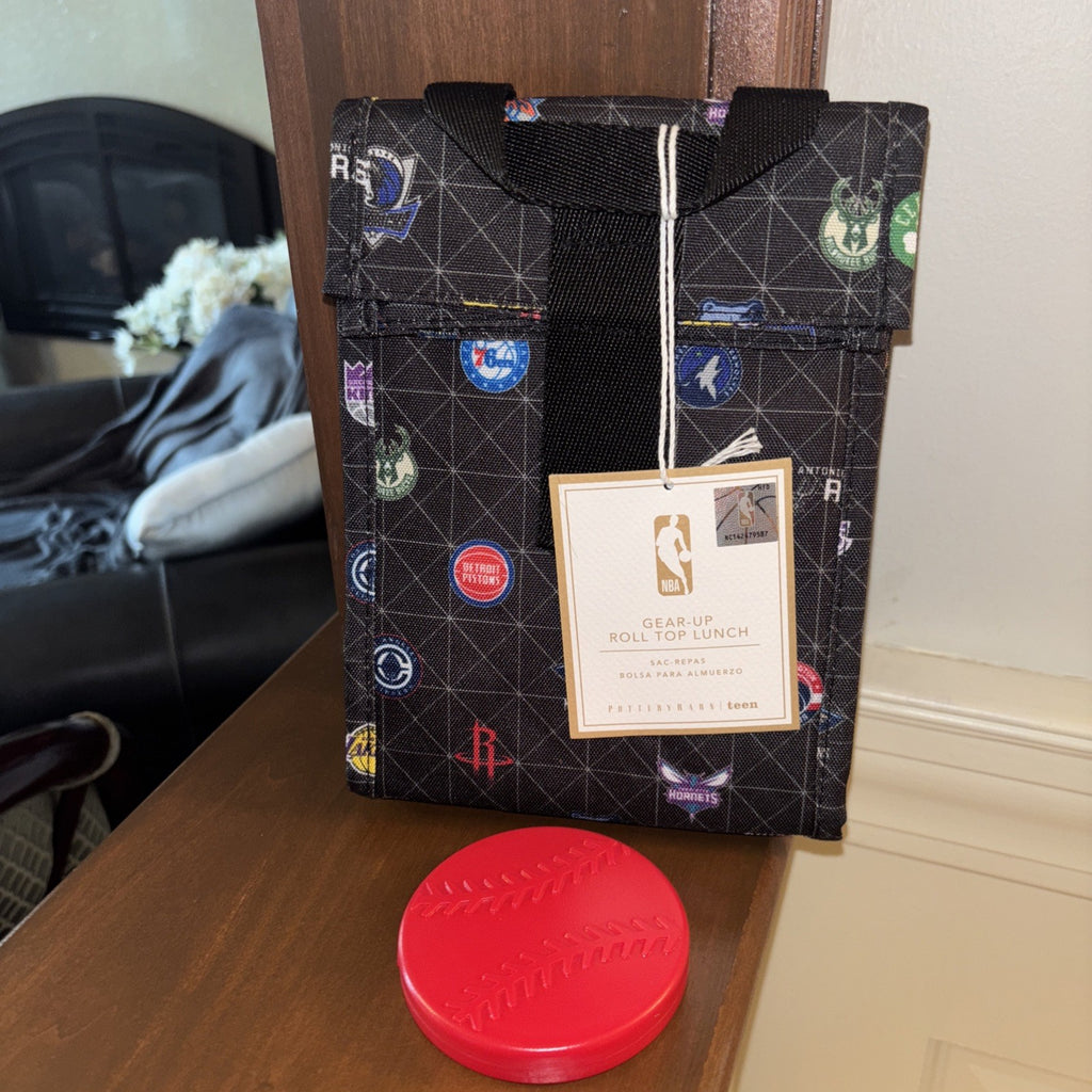 Pottery Barn School NBA Basketball ?? Baseball Lunch Bag sport Disney travel boy