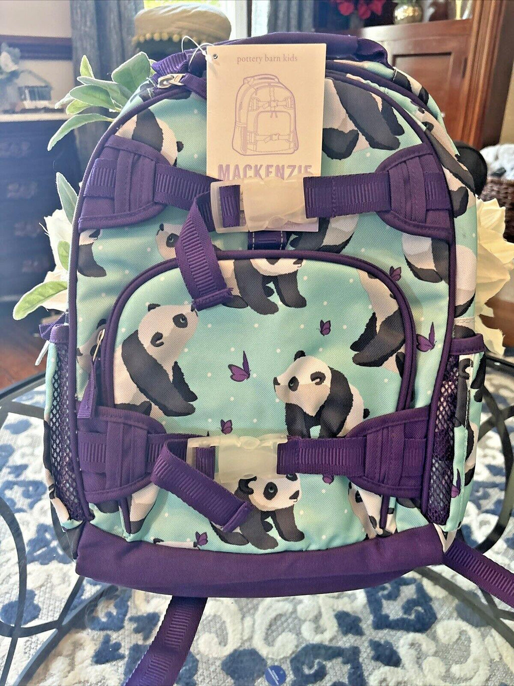 Pottery Barn school Disney BACKPACK Heart ?? butterfly Flower Panda travel BAG 1