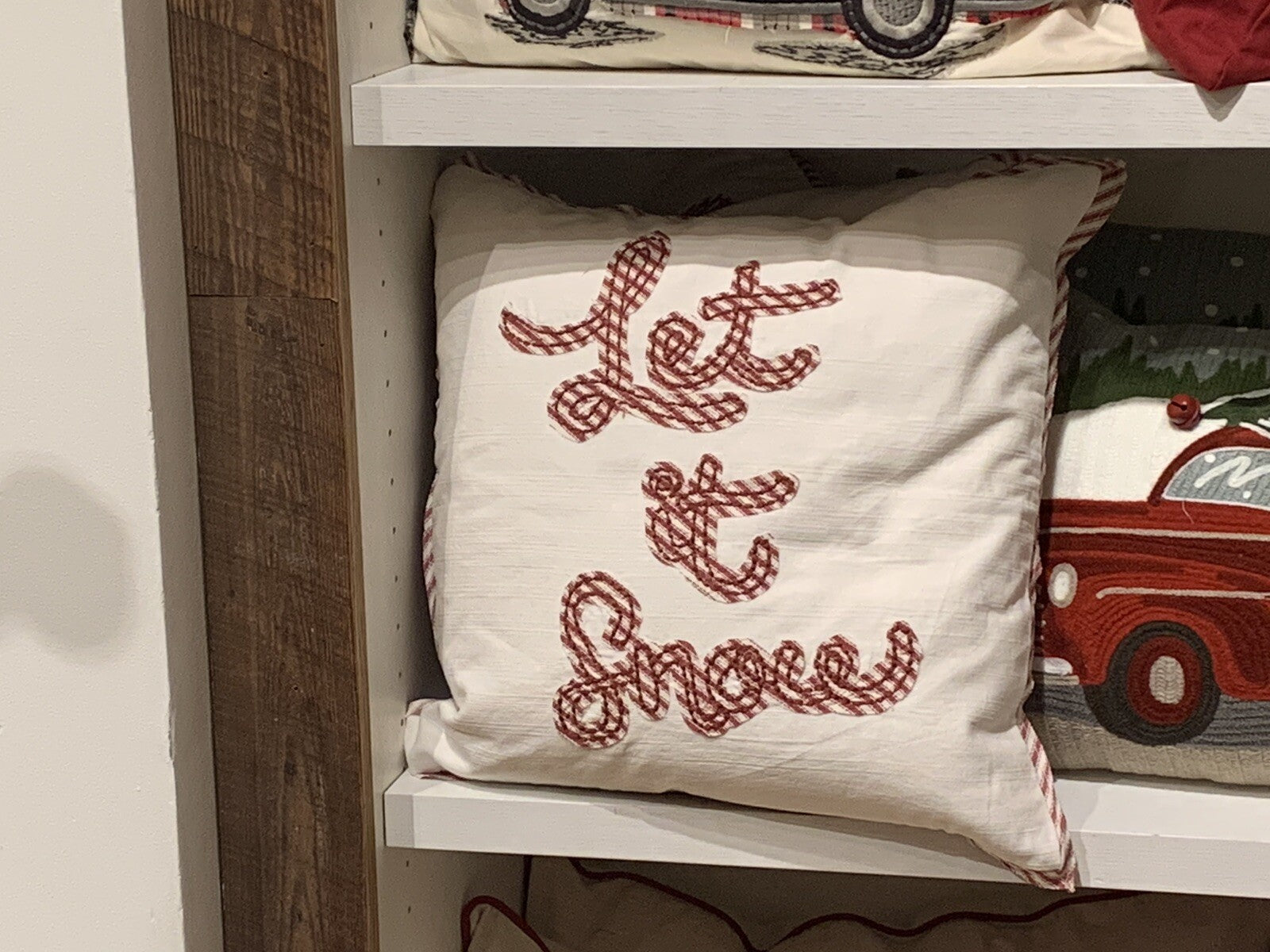 Pottery Barn plaid Holiday pillow cover Sham Christmas Disney lodge party gift ]
