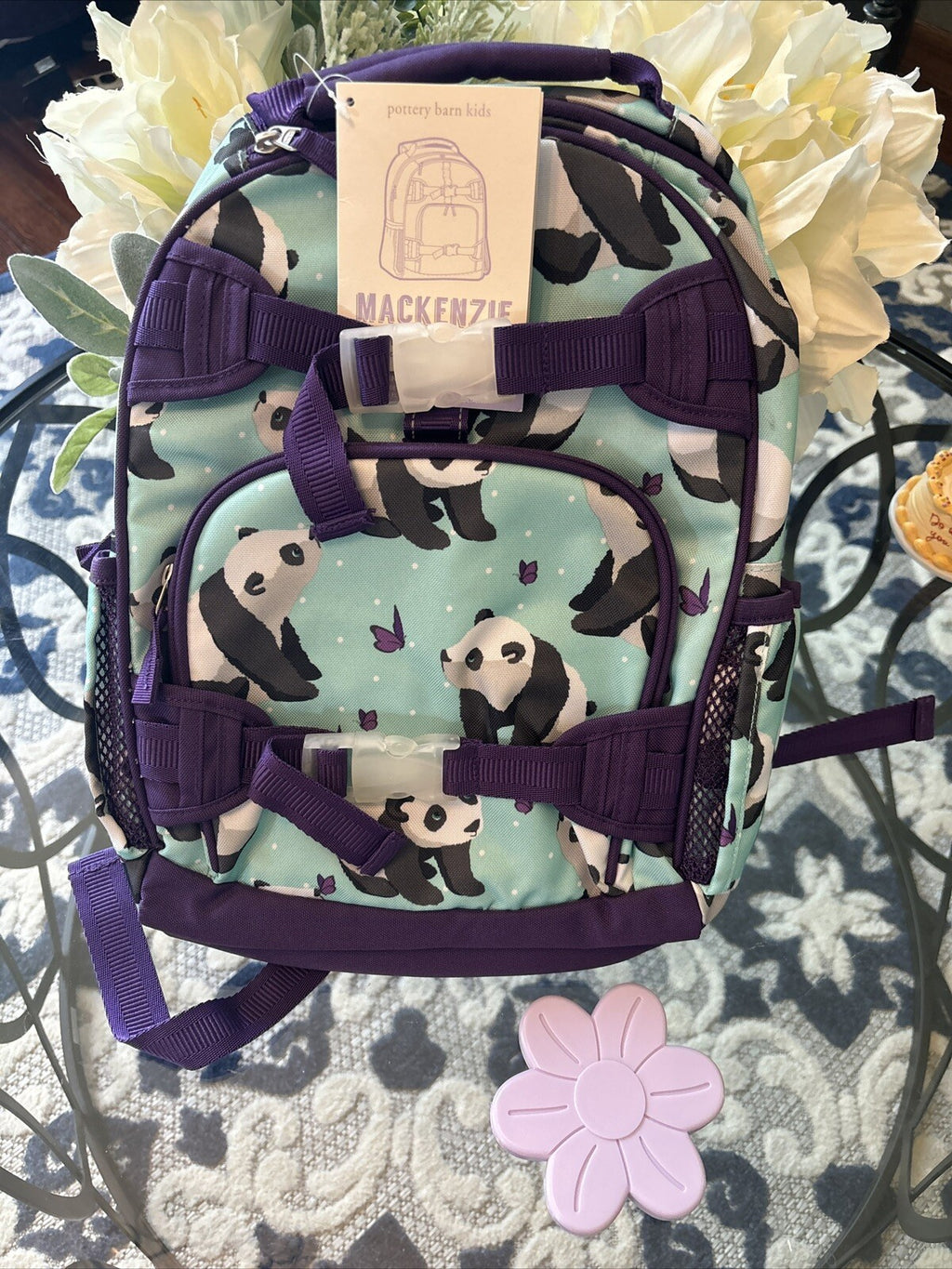 Pottery Barn school Disney BACKPACK Heart ?? butterfly Flower Panda travel BAG 1