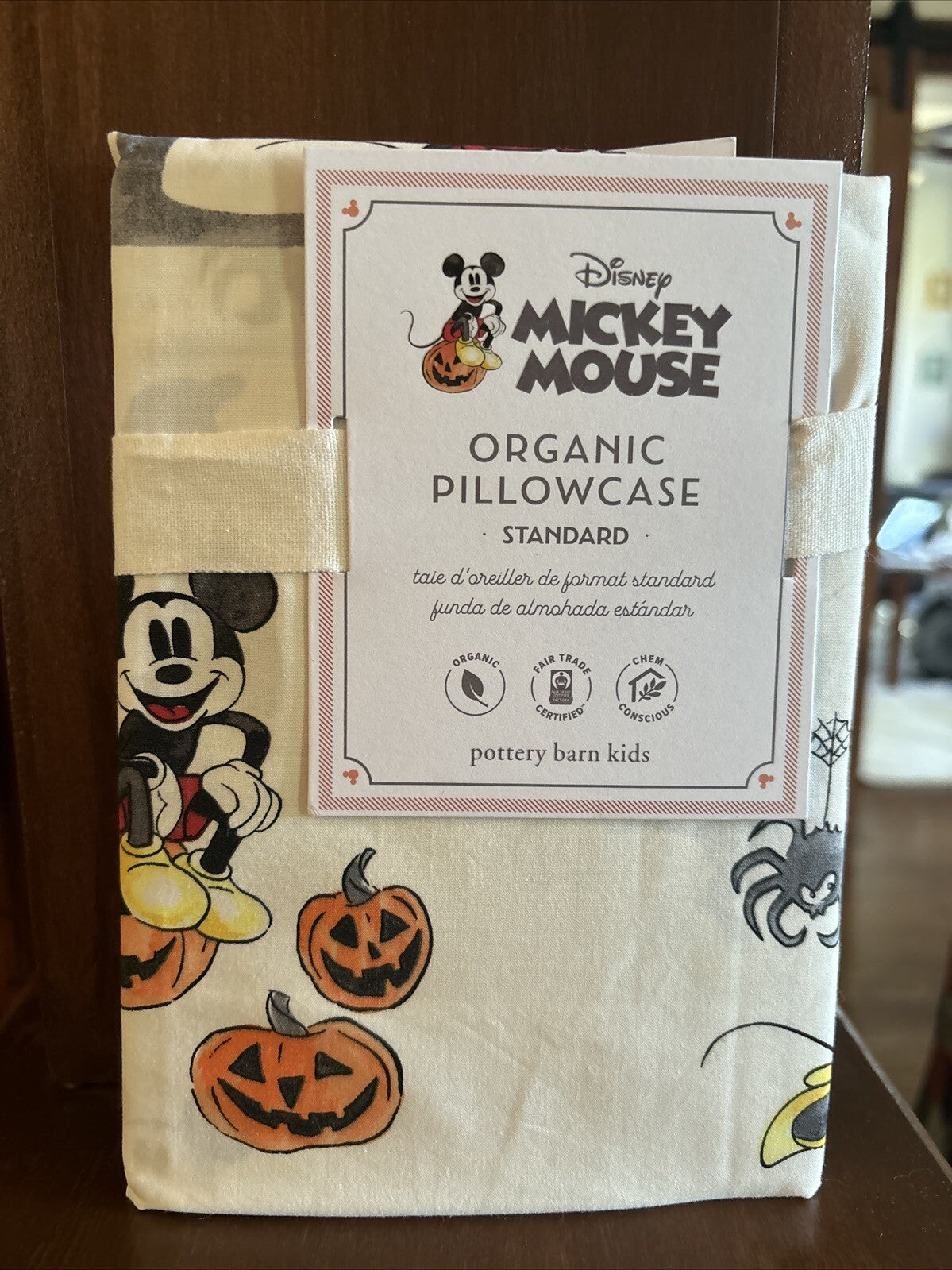 Pottery Barn Disney Mickey Mouse Snoopy Pillowcase +Star Sham Halloween party ]