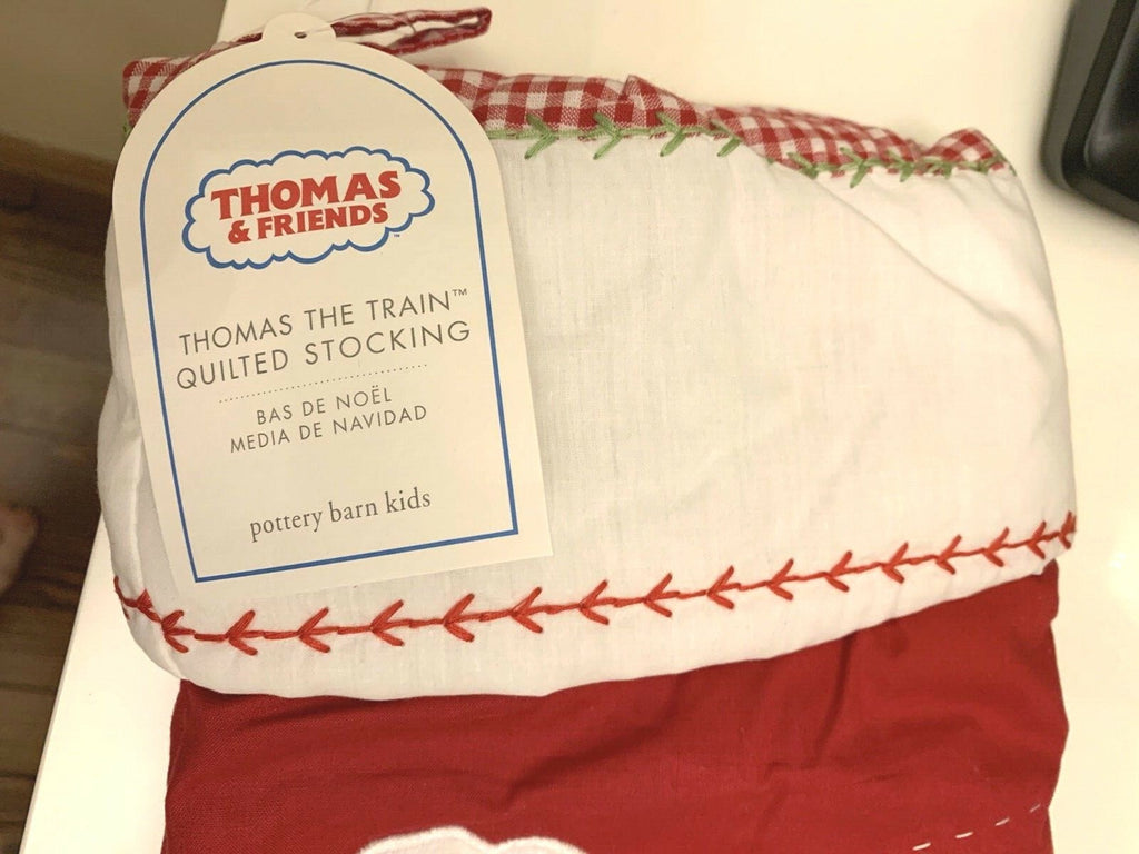 Disney Pottery Barn Holiday Christmas stocking THOMAS TRAIN gift party pre k  ,