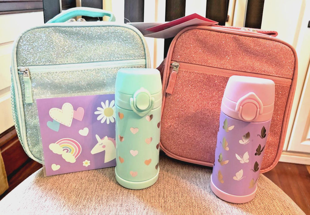 Pottery Barn School Disney Glitter Snoopy BACKPACK LUNCH WATER travel Bag girl `