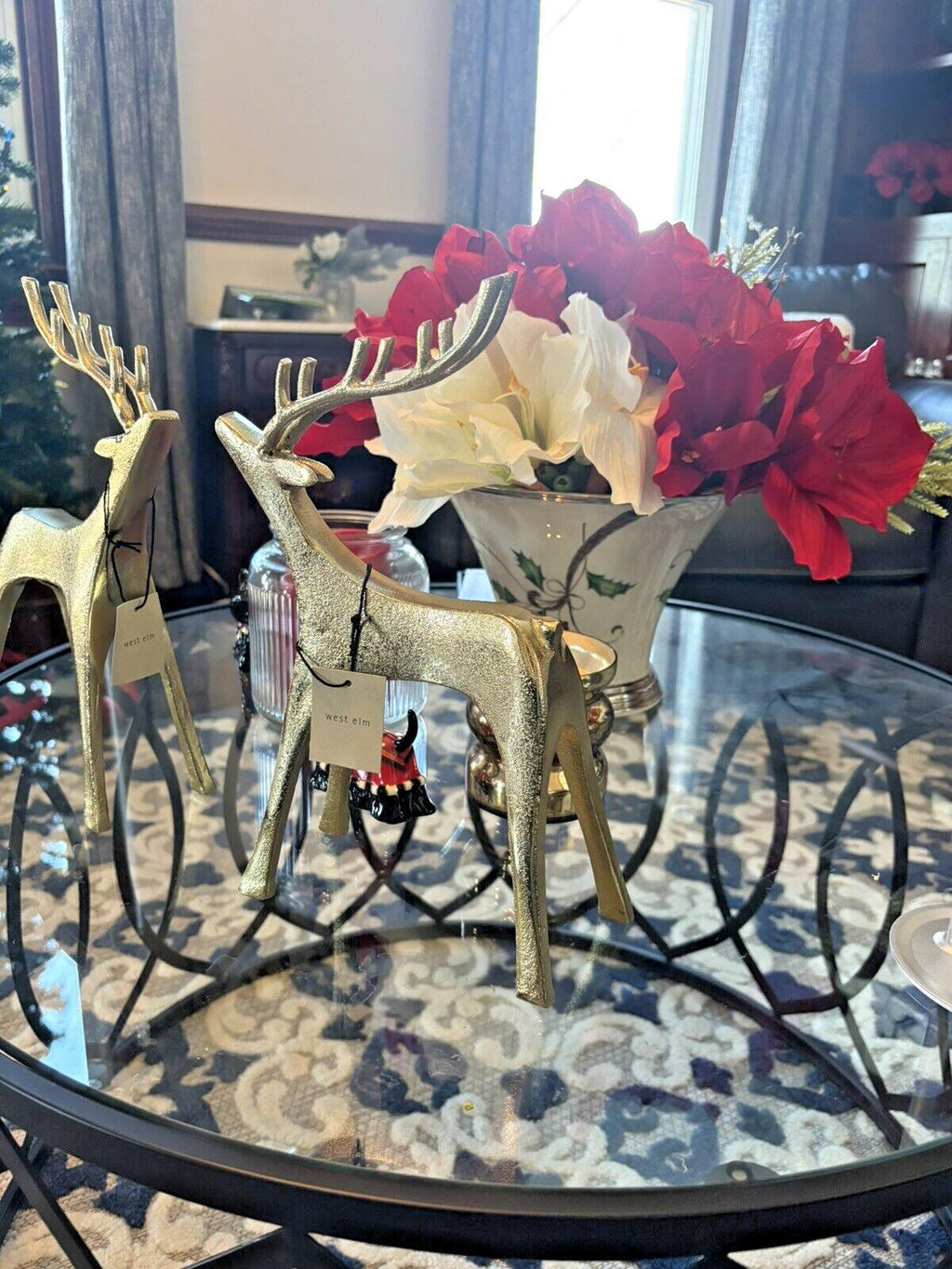 Pottery Barn holiday West Elm Gold deer metal RUDOLPH Christmas Disney kid ]
