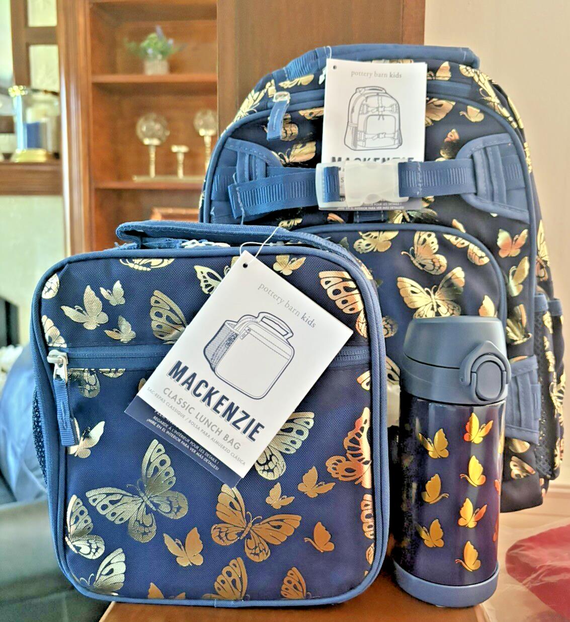Pottery barn School LARGE BACKPACK +LUNCH BOX+WATER Disney Rainbow Bag set ?? .