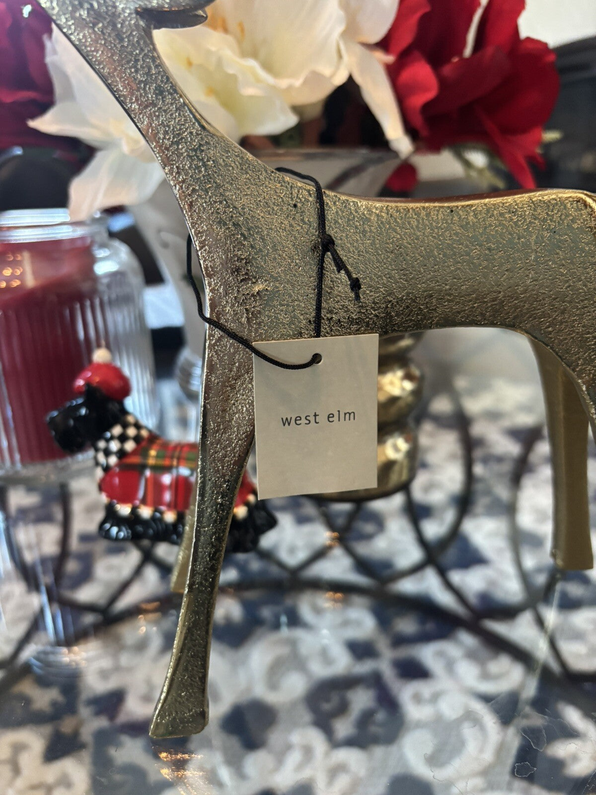 Pottery Barn holiday West Elm Gold deer metal RUDOLPH Christmas Disney kid ]