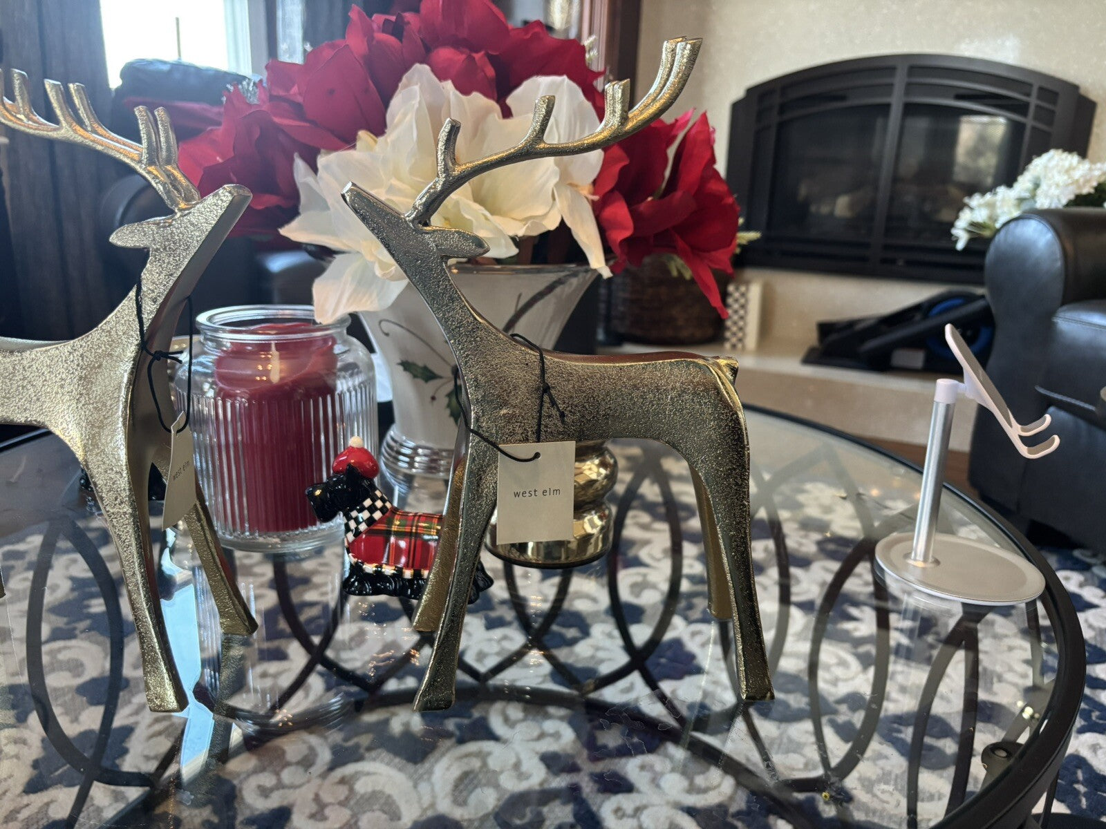 Pottery Barn holiday West Elm Gold deer metal RUDOLPH Christmas Disney kid ]